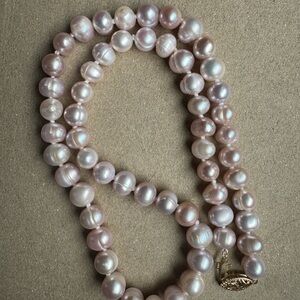 14kt Rose Pearl Necklace 7mm
